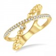 Crisscross  Diamond Fashion Ring