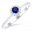 Sapphire Diamond  Ring