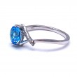 Swiss Topaz & Diamond Ring