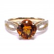 Citrine & Diamond Ring