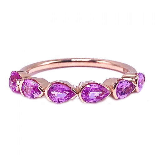 VIVAAN 'Tuly' Pink Sapphire Ring