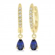 Sapphire & Diamond Earrings