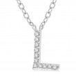 Diamond Initial Pendant