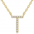 Diamond Initial Pendant