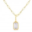 Diamond Bezel Solitaire Necklace