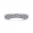 Vintage Inspired Curved Wedding Band