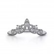 Curved Filigree Diamond Ring
