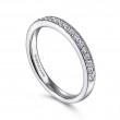 Micro Pave Diamond Wedding Band