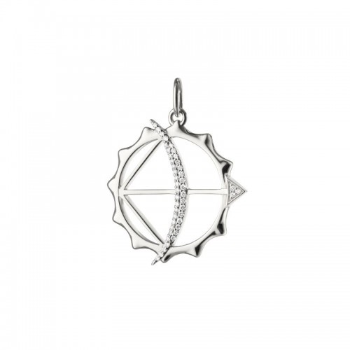 MRK  Apollo Bow & Arrow White Sapphire charm