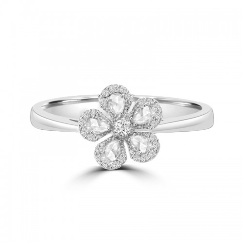 VIVAAN Floral Diamond Ring