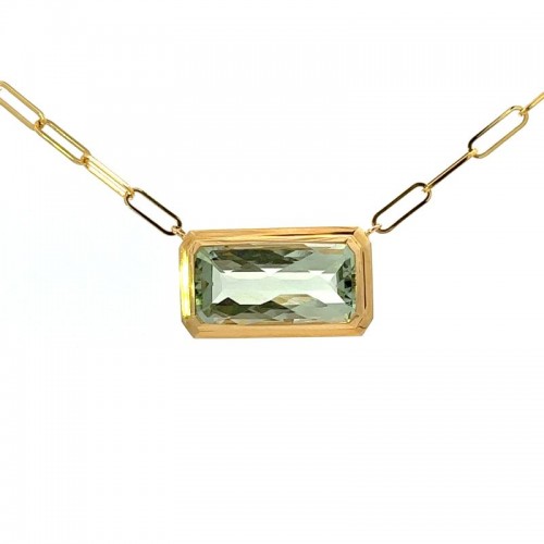 Green Amethyst Necklace