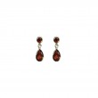 Garnet and Diamond  Earrings