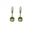 Peridot and Diamond  Earrings