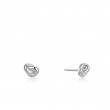 Ania Haie Silver Knot Stud Earrings