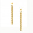 Swirl Tube Drop Earrings