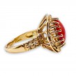 Estate Oval Coral Ring