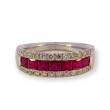 Estate Ruby & Diamond Band