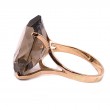 Estate Oval Smokey Quartz Faceted Ring