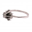 Estate Solitiare Diamond Ring Petal Design