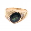 Estate Men's Sapphire & Diamond Ring