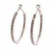 Diamond In/Out Hoop Earrings