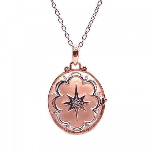 Locket With .03Ct Diamond