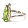 Peridot & Diamond Ring