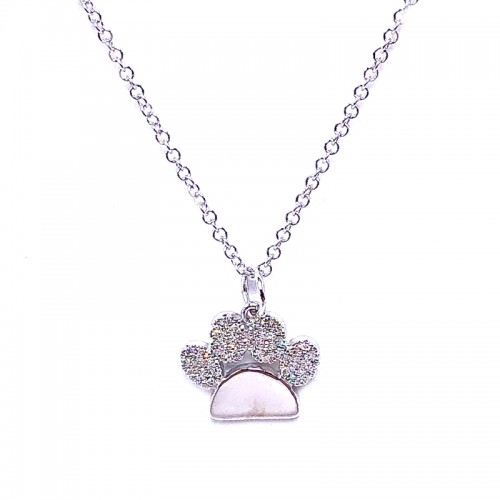 Diamond Paw Pendant