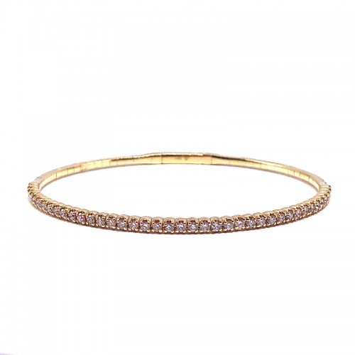 Diamond Flexible Bangle Bracelet