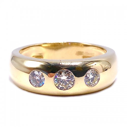 Mens 3 Diamond Ring