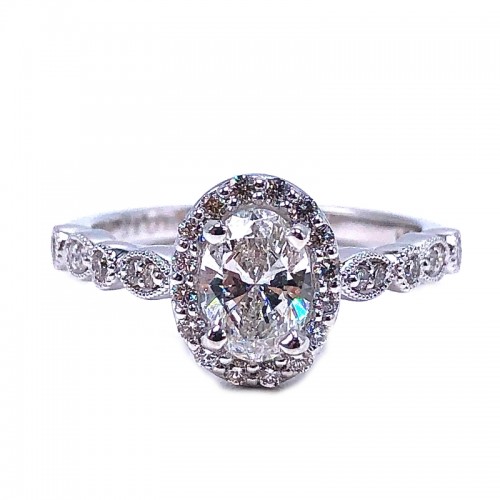 Oval Diamond Engagement Ring