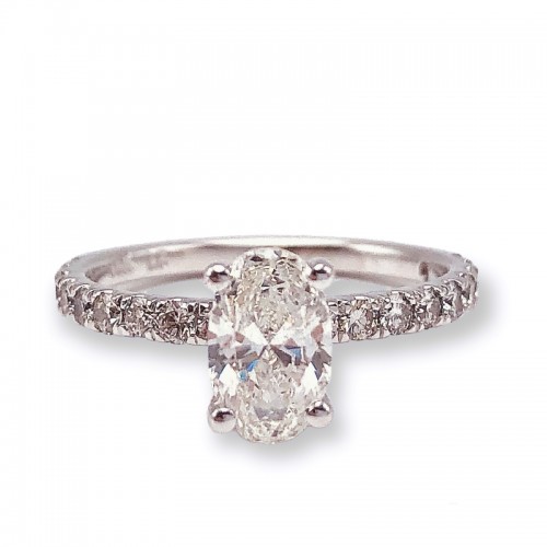 Oval Diamond Engagement Ring