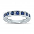Diamond and Sapphire Wedding Band