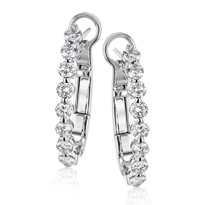 Simon G. Diamond Hoop Earrings