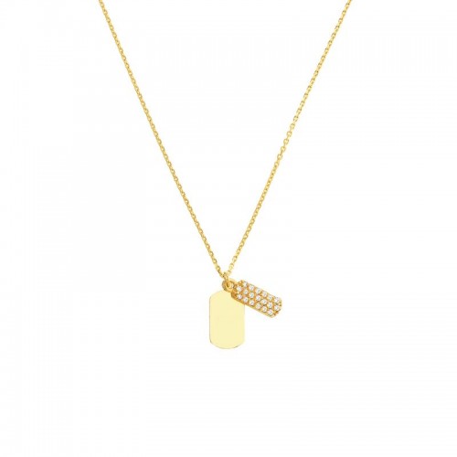 Double Dog Tag Necklace