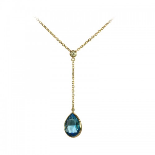 Swiss Topaz Pendant by Olivia B