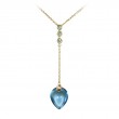 Swiss Topaz & Diamond Pendant by Olivia B