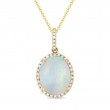 Opal & Diamond Pendant