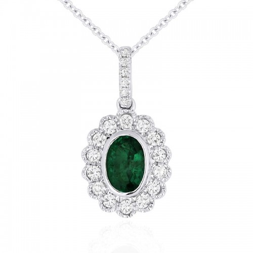 Emerald & Diamond Pendant