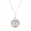 Opal & Diamond Pendant