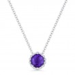 Amethyst & Diamond Pendant