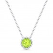 Peridot & Diamond Pendant