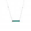 Blue-Green Tourmaline & Pink Sapphire Pendant