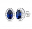 Sapphire and Diamond Earrings