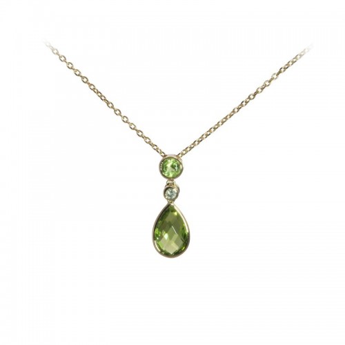 Peridot With Diamond Accents by Olivia B