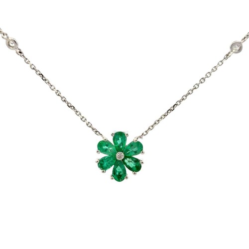 Emerald and Diamond Necklace