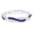 Blue Sapphire & Diamond Ring
