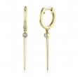 Diamond Bezel Earring