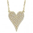 Diamond Pave Heart Necklace
