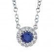 Sapphire and Diamond Necklace